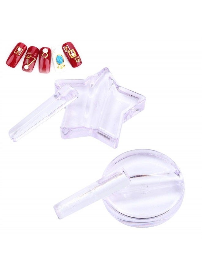 Embossed Mold Nail Tools Metal Frame Bending Nail Art Equipment (Clear)