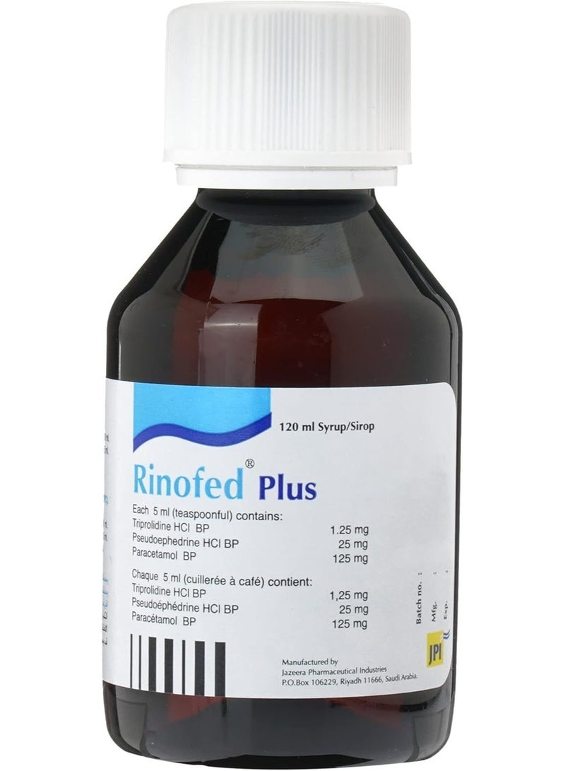 رينوفيد شراب رينوفيد بلاس لتخفيف نزلات البرد والحساسية 120 مل - Image 2
