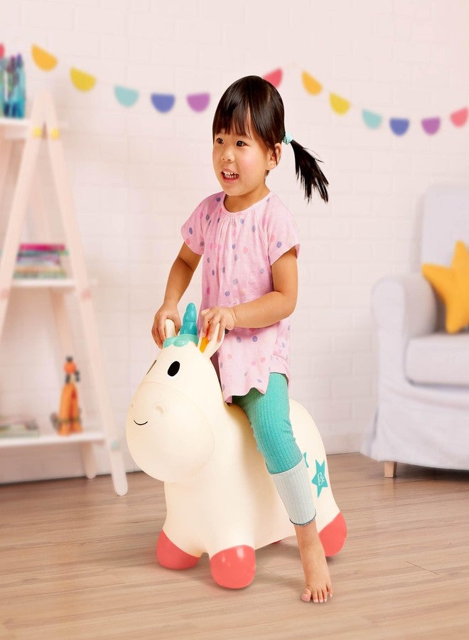 B. toys - Ride - On Unicorn Bouncer - Bouncy Animal Toy - Inflatable Hopper & Air Pump - Bouncing & Active Play - 18+ Months - Bouncy Boing - Pixie - Image 2