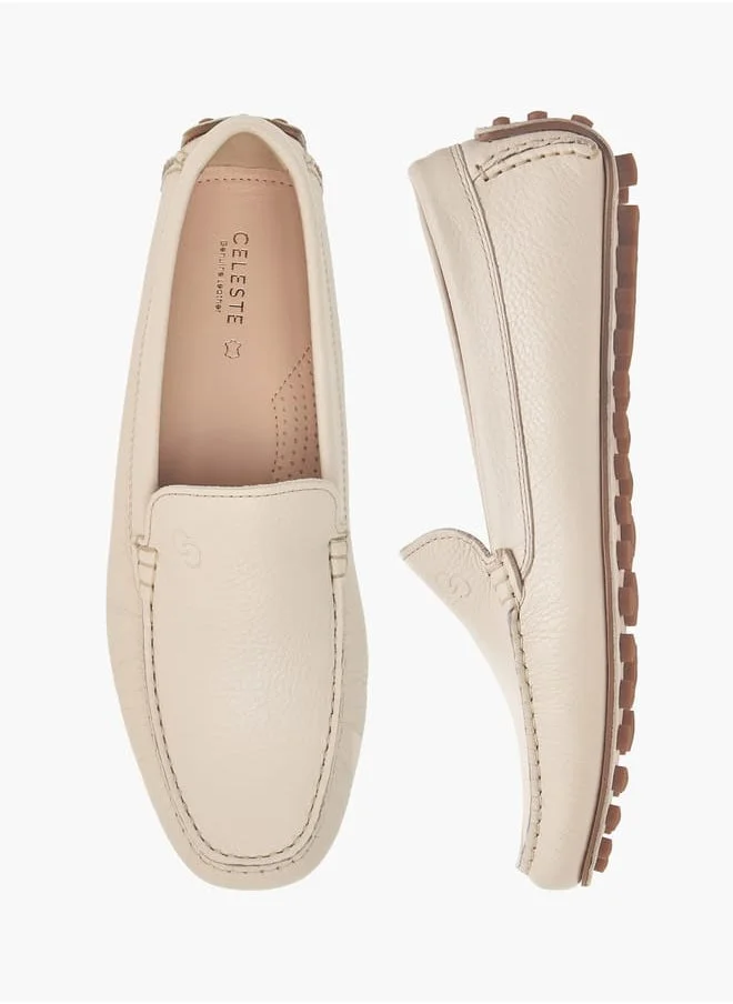 سيليست Womens Solid Slip-On Loafers