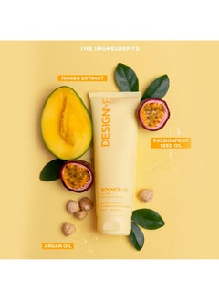 Design.ME Bounce.Me Curl Balm By Designme ; Curl Cream For Curly Hair With Nourishing Argan Oil ; Wave Coil And Curl Defining Cream ; Sulfate Free And Paraben Free Curling Cream For Curly Hair (8.5 Fl Oz)  - Image 3
