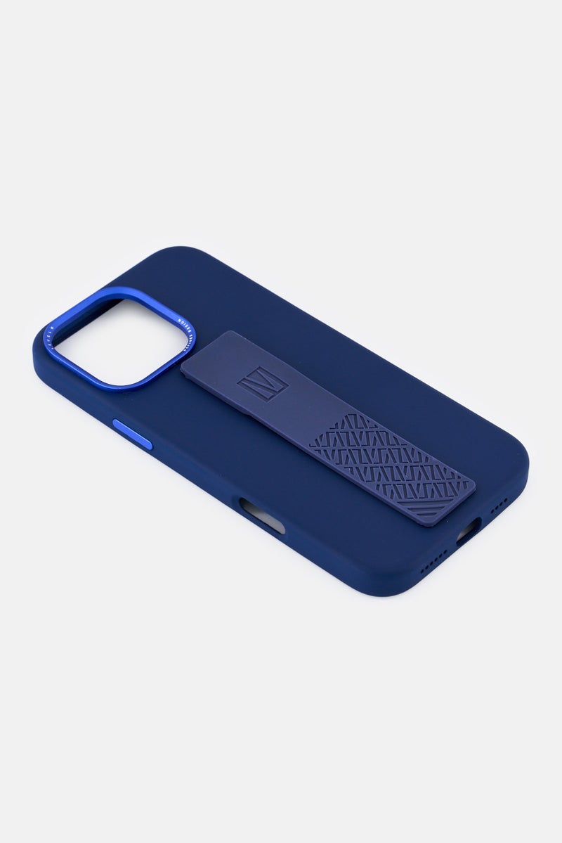 LEVELO iPhone 16 Pro Max Morphix Silicone Case With Grip, Navy - Image 4
