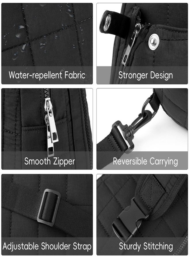 CLUCI Pickleball Bag for Women, Quilted Crossbody Bags for Women Men, Puffer Travel Sling Chest Bag - Image 5