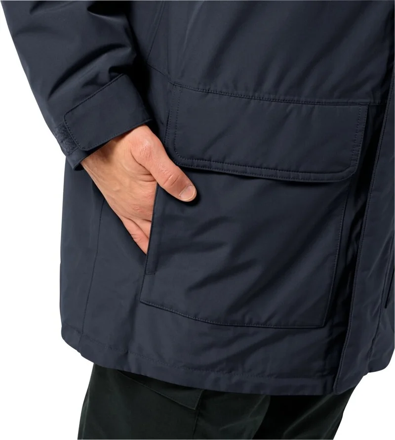 Jack Wolfskin Winterlager Parka Men's Outdoor Coat 1115471-1010