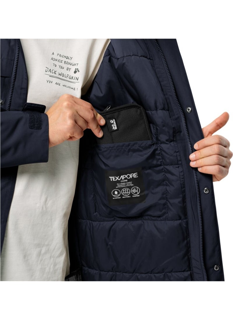 Jack Wolfskin Winterlager Parka Men's Outdoor Coat 1115471-1010  - Image 5