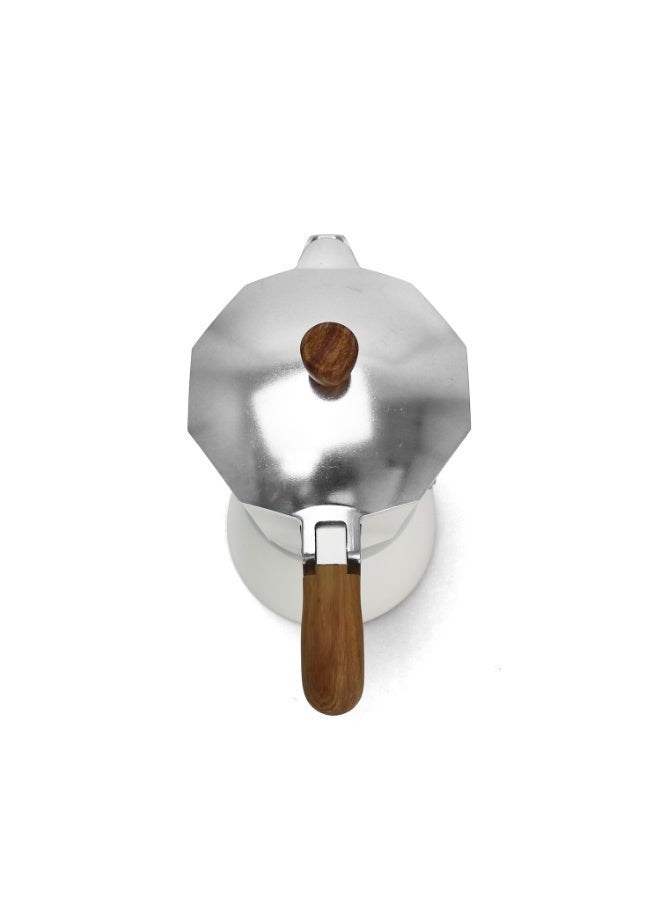 LePRESSO Moka Pot Italian Stovetop Coffee Maker 300ml Aluminum 6-Cup Espresso Percolator - Image 5