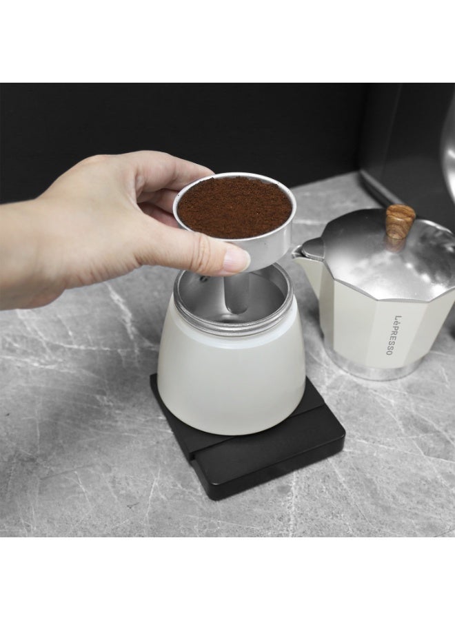 LePRESSO Moka Pot Italian Stovetop Coffee Maker 300ml Aluminum 6-Cup Espresso Percolator - Image 3