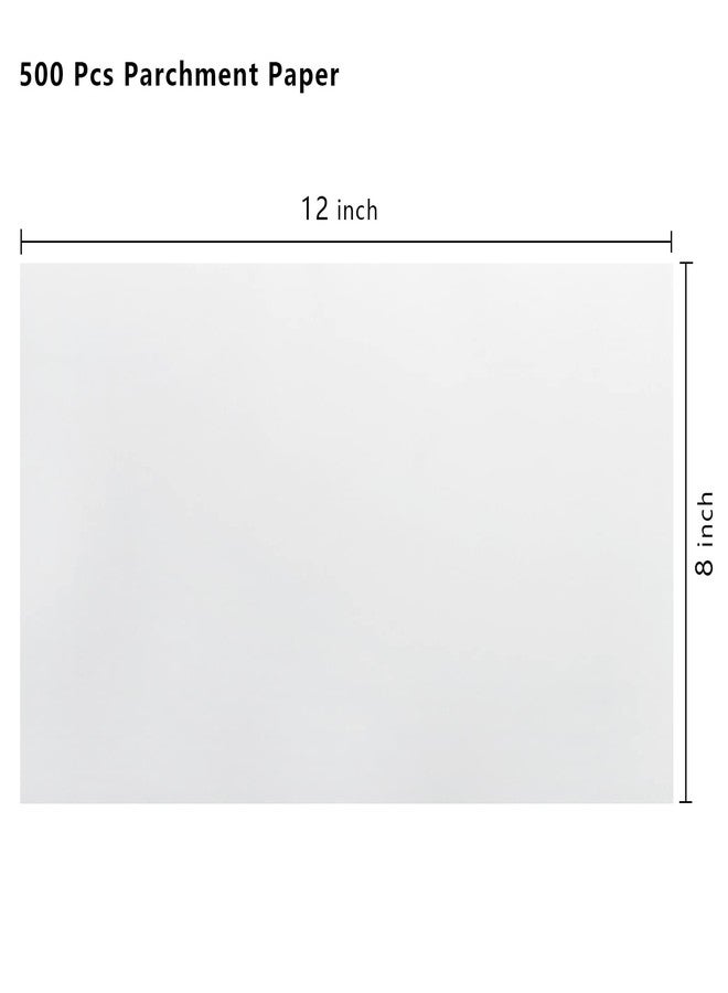 Fasmov 500 Pcs Parchment Paper Baking Liner Sheets, 12 x 8 inches Nonstick Baking Paper for, Baking Cookies, Bread, Meat, Pizza - Image 2