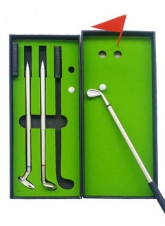Creative Mini Golf Pens Ballpoint Tabletop Golf Writing Pen Gifts Golf Pen Set Includes Putting Greens Club Pens Ball Flag Table Games Mini Desktop Golf Ball Pen  Gift for Father, Boss,Husband, Son