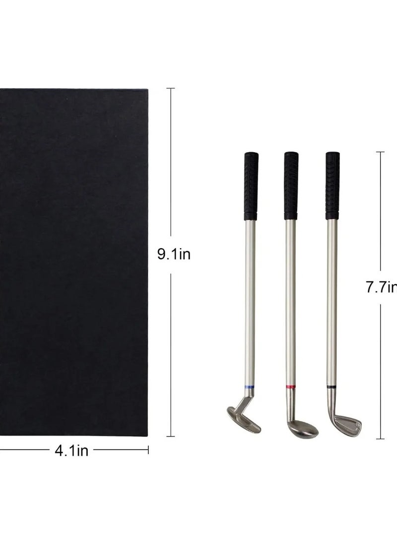 Generic - Creative Mini Golf Pens Ballpoint Tabletop Golf Writing Pen Gifts Golf Pen Set Includes Putting Greens Club Pens Ball Flag Table Games Mini Desktop Golf Ball Pen  Gift for Father, Boss,Husband, Son - Image 1