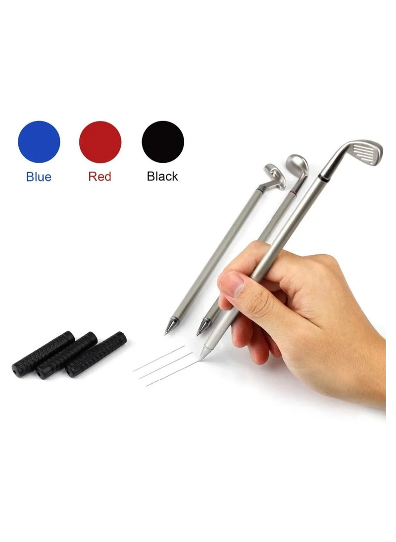 Generic - Creative Mini Golf Pens Ballpoint Tabletop Golf Writing Pen Gifts Golf Pen Set Includes Putting Greens Club Pens Ball Flag Table Games Mini Desktop Golf Ball Pen  Gift for Father, Boss,Husband, Son - Image 1
