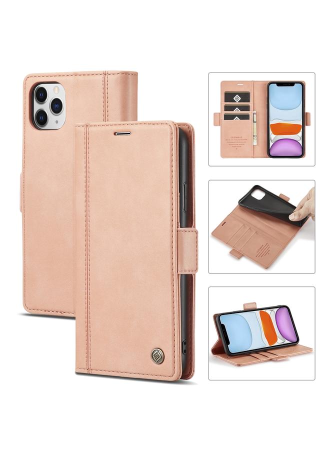 Magnetic Buckle PU + TPU Horizontal Flip Leather Case with Holder & Card Slots & Wallet For iPhone 11 Pro Max