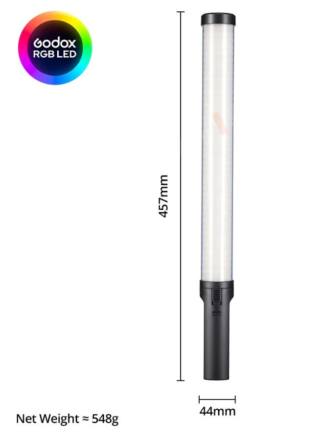 جودوكس عصا إضاءة جودوكس LC500 Mini LED ثنائية اللون – بطول 18 إنش، مع حرارة لون قابلة للتعديل، بطارية مدمجة، وإضاءة ناعمة للتصوير الفوتوغرافي والفيديو - Image 5