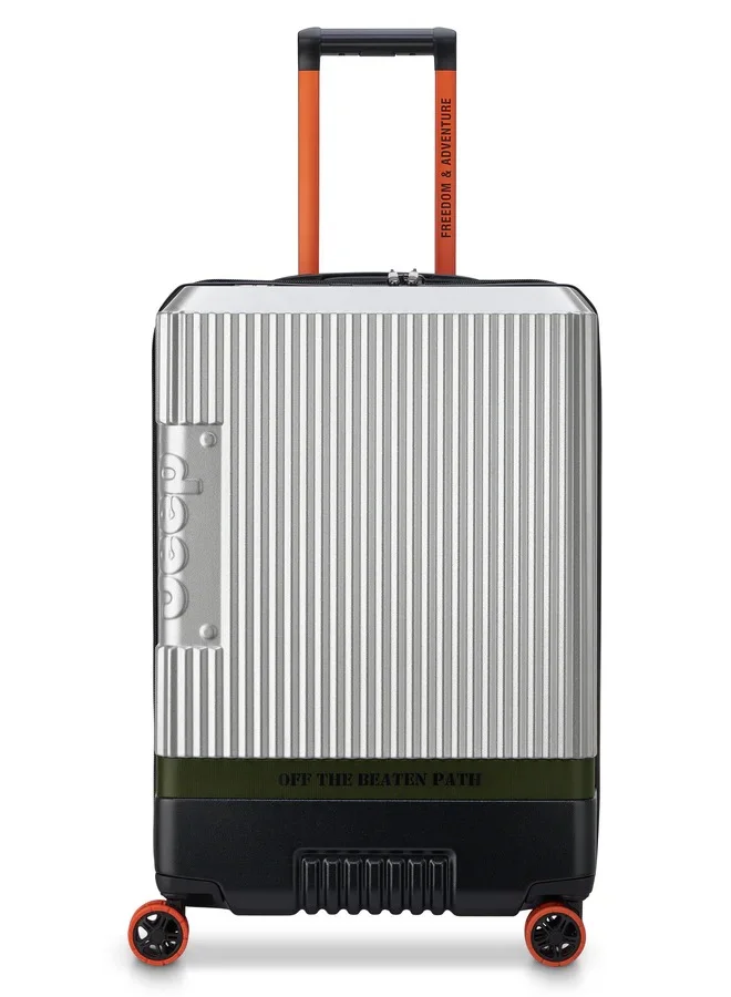 Jeep The Jeep Hardcase Expandable 4-Double wheel luggage trolley check-in suitcase 69cm Silver