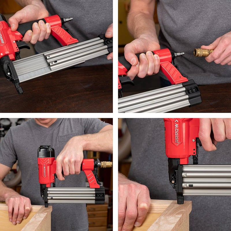 Arrow Fastener مسدس دبابيس هوائي بدون زيت Arrow PT18G - للعمل في الزخارف الداخلية والتشطيبات الصغيرة، يعمل حتى 100psi وحدة ضغط، يناسب دبابيس 5/8"، 3/4"، 1"، 1.5"، 2" - Image 4