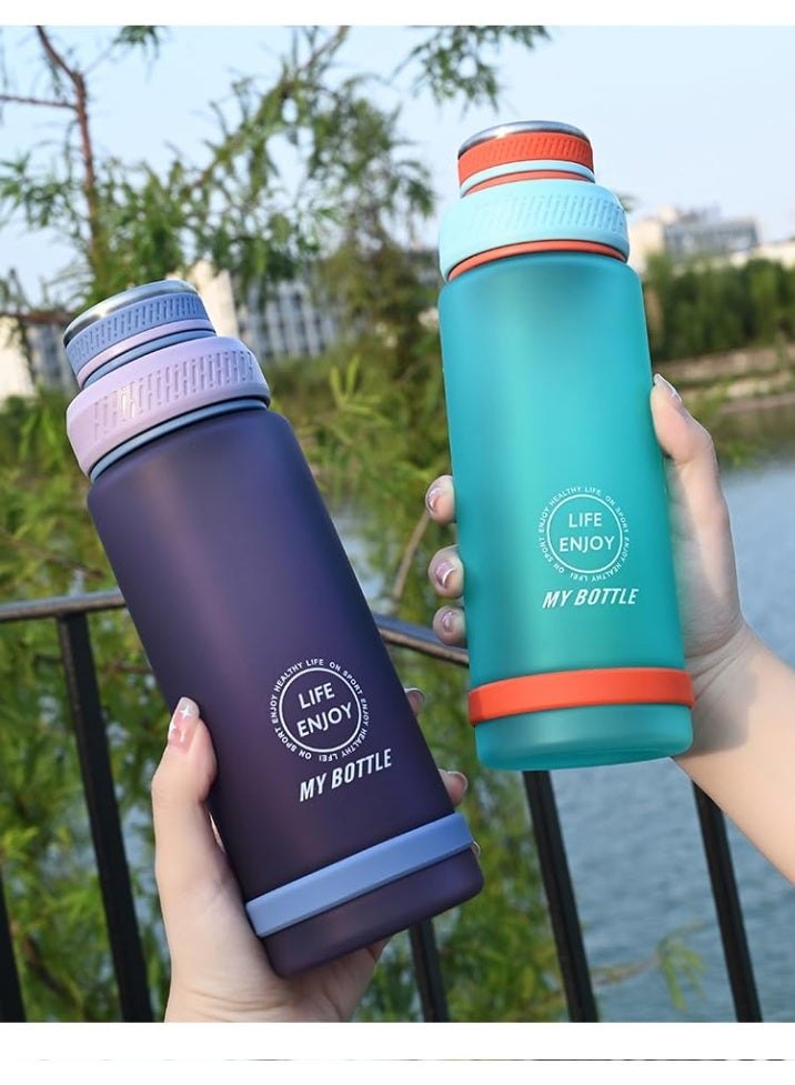 Twisoo 800ml Plastic Water Bottle - Tritan, Leak Proof, Large Capacity, BPA Free, Ideal for Office, Gym, Hydration, Sports, Exercise, Durable Water Bottle for Adults and Kids, Easy to Clean (Purple  ) - Image 2