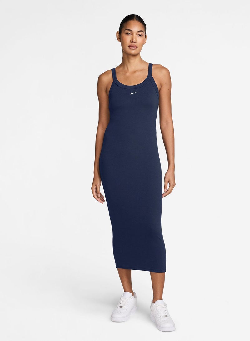 Nike Nsw Chill Knitted Ribbed Tank Dress - Image 1