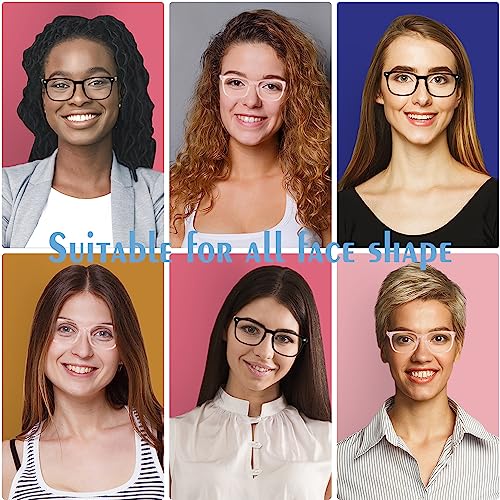 Yekepal Blue Light Blocking Glasses, 2 Pack Blue Light Glasses Men, Blue Light Glasses For Women Computer Reading Gaming TV Phones Eyeglasses Clear Lens Bluelight Glasses Anti Eyestrain UV Glare Black+Pink - Image 5