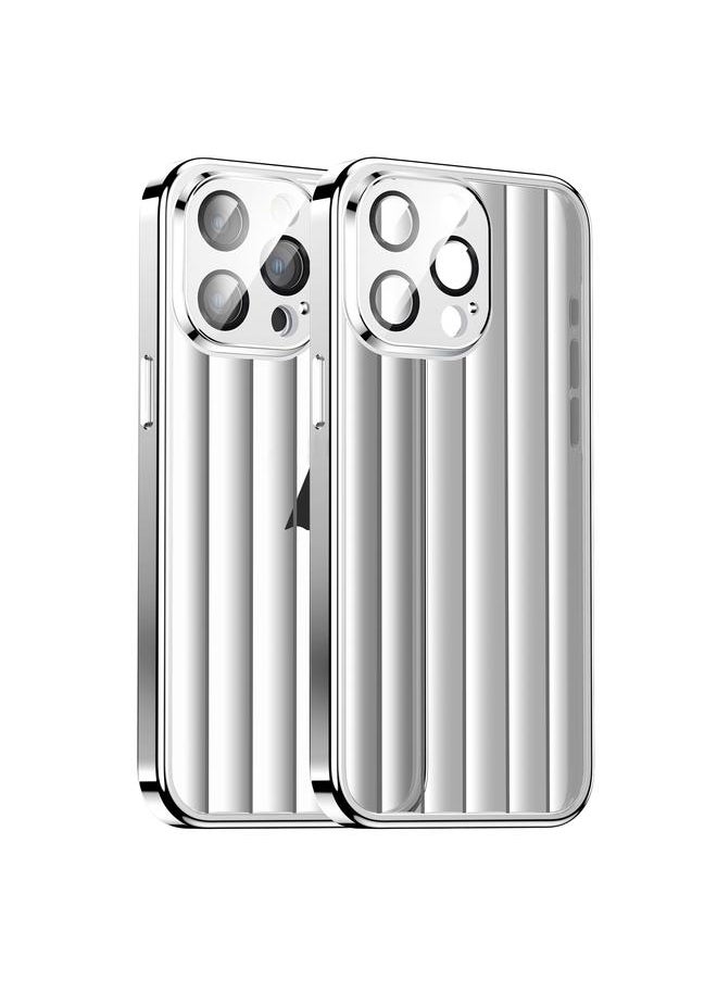 erorex - For iPhone 13 Pro Max Milkyway Series Electroplated TPU + PC Phone Case(Silver) - Image 1