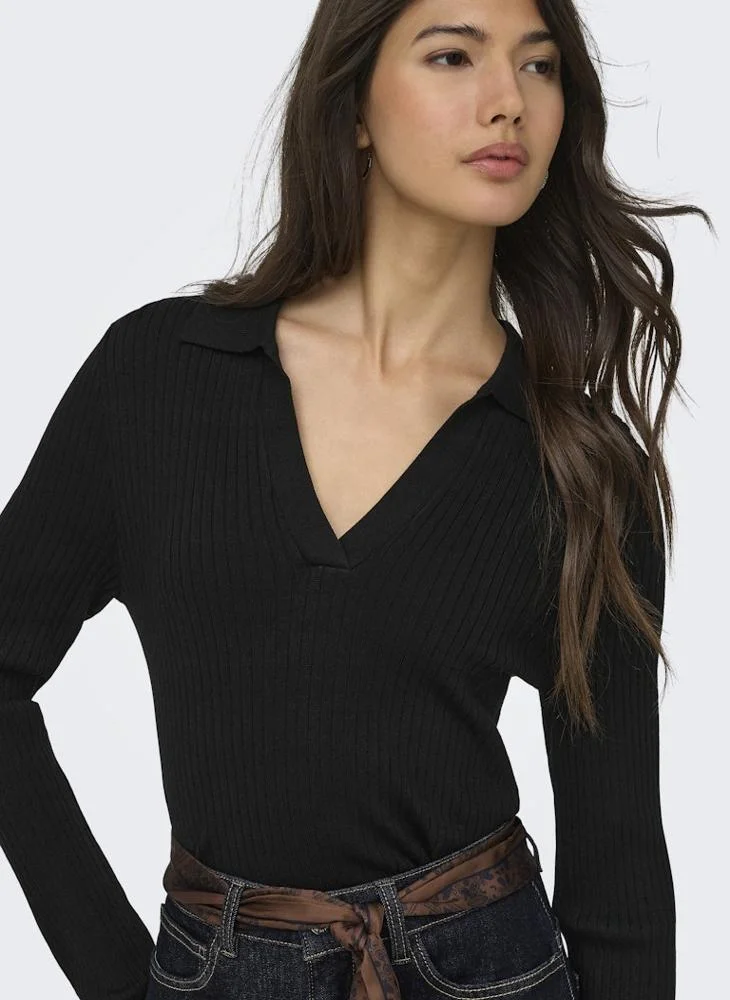 Only  Casual Polo Sweater for Women | Best Price UAE