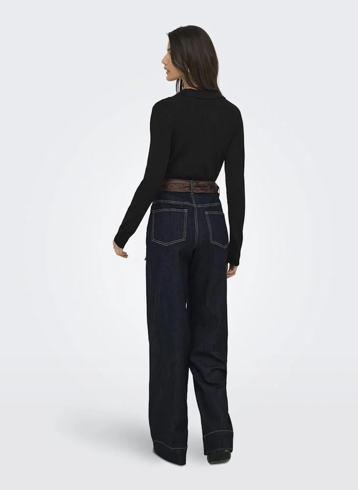Only Casual Polo Sweater