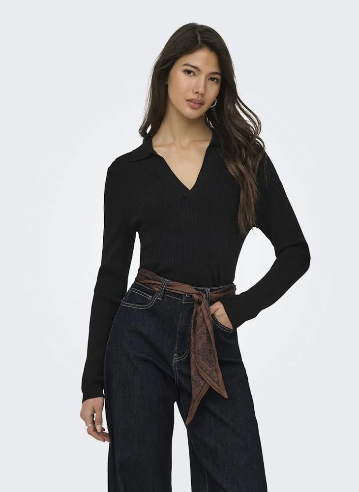 Only Casual Polo Sweater