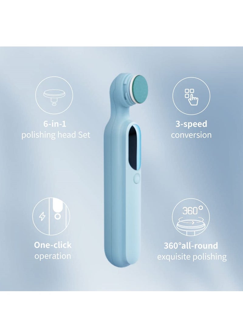 Captaintech 6 in 1 Cordless Electric Nail Drill Set Portable Manicure Pedicure Kit Professional Nail Files for Beginners and Experts - Image 2