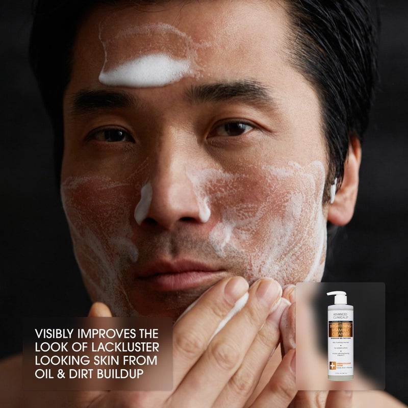 Advanced Clinicals Gentle Vitamin C Face Wash For Women & Men | Citrus Scented Gel Facial Cleanser Soap | Aloe Vera + Ferulic Acid Hydrating Foaming Wash For Cleansing Dirt & Oil, 11.75 Fl Oz, 2PC - Image 5