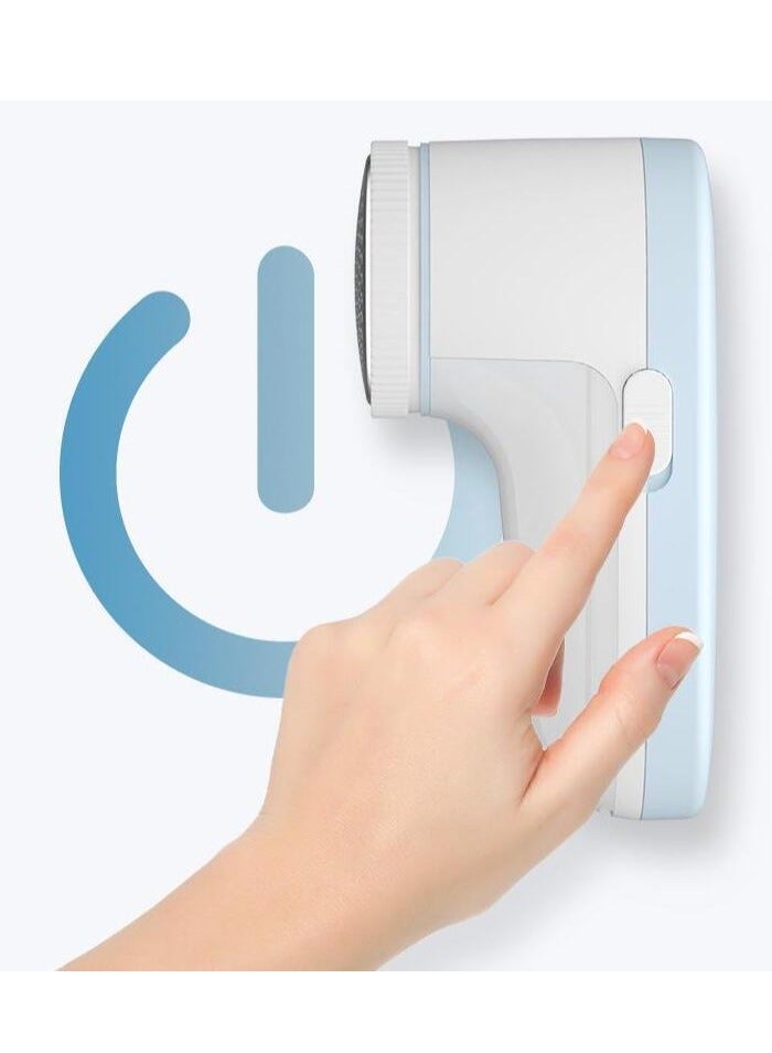 MIXDE Fabric Shaver, Removes Fabric Pills, Suitable for All Garments, Large Blade Surface,Blue - Image 2