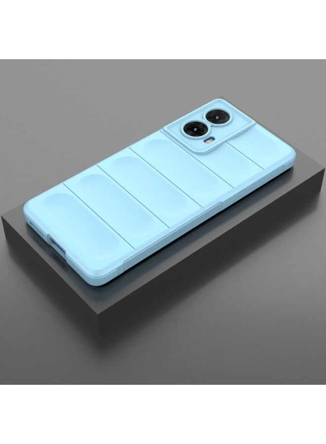 Premium Protection Back Silicone Case Compatible with Motorola Moto Edge 50 Fusion 5G Magic Shield Shockproof Case with Camera Protection (Baby blue)  - Image 4