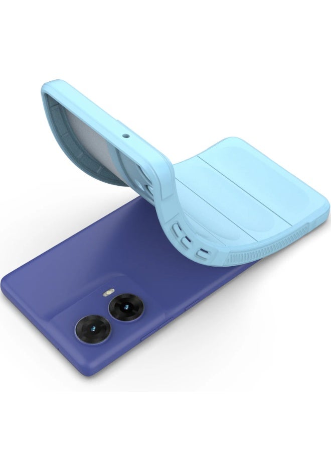 Premium Protection Back Silicone Case Compatible with Motorola Moto Edge 50 Fusion 5G Magic Shield Shockproof Case with Camera Protection (Baby blue)  - Image 5