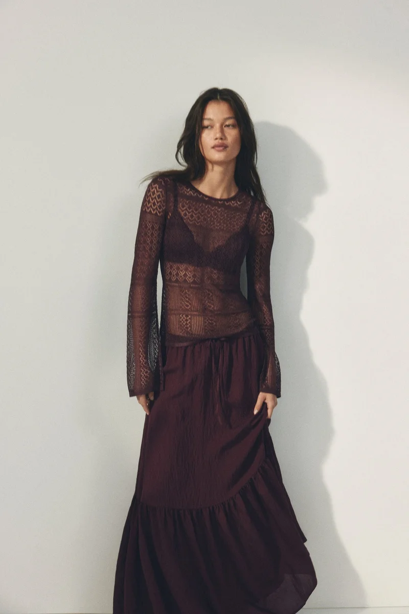 H&M Pointelle-knit top