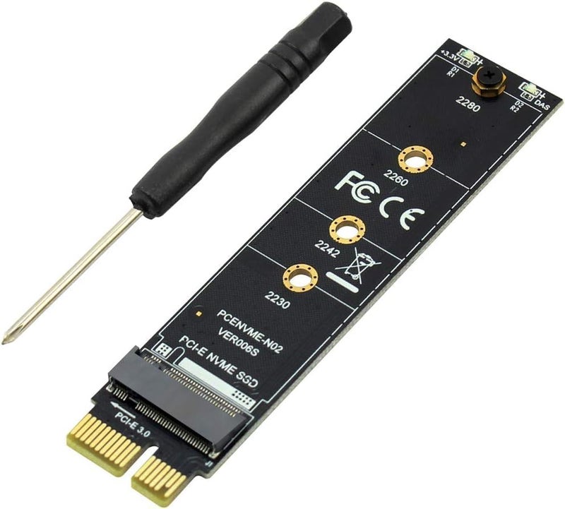 ETZIN محول بطاقة SSD PCI-E PCI Express 3.0 X1 إلى M.2 M Key واجهة NVMe SSD PCIE M.2 Riser بطاقة محول 2230 2242 2260 2280 سرعة كاملة EPL-1093PC - Image 1