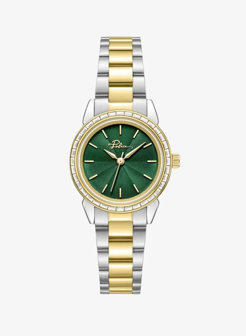 Miona Green Dial Stainless Steel Bracelet Analog Watch for Women, 30mm