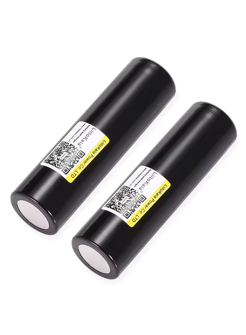 ليتوكالا بطارية Lii-35A قابلة لإعادة الشحن من نوع 18650، سعة 3500 مللي أمبير، قطعتان بجهد 3.7 فولت، تفريغ عالي 10 أمبير، بطارية ليثيوم عالية الأداء - Image 2