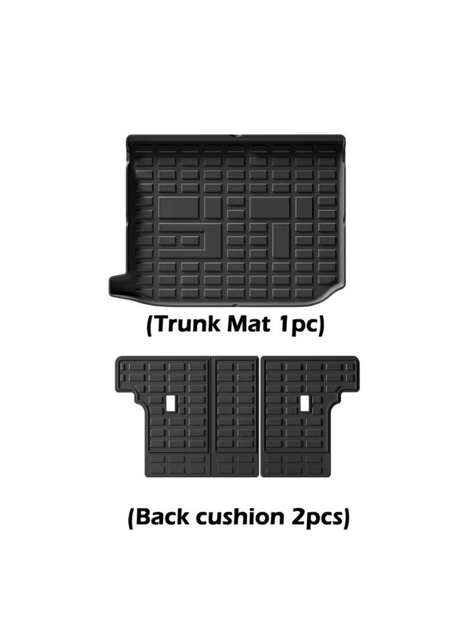 Car Trunk Mat for Jetour T2 2024–2026 TPE Rubber Cargo Liner, All Weather Waterproof Boot Protector, Anti-Slip Rear Trunk Tray - Image 4