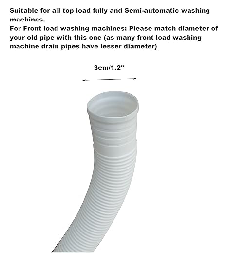 KYLA Kyla 3 Meter Fully Semi Automatic Washing Machine Outlet Drain Hose PipeExtension Pipe 3m  - Image 2