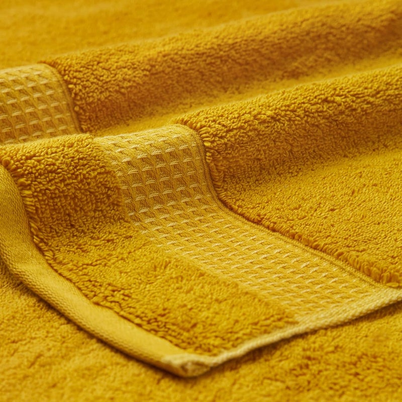 Elarra Home 100 Cotton Bath Towel Super Absorbent Yellow Colour Easy Care 700 GSM - Image 3