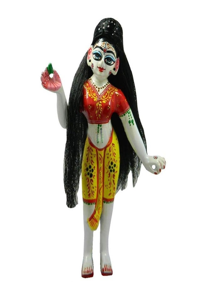 RMCG Traders Radha Rani & Durga Maa Black Choti & Straight Hair Soft & Smooth Two-Plaited Shiny Braid for Goddess Idols, Long Straight Designer Both Hair (No.2) - Image 2