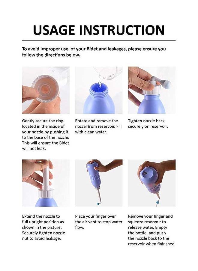 HTC - Portable Bidet Sprayer And Travel Bidet With Hand Held Bidet Bottle - Image 1