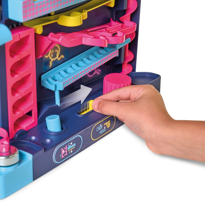 TOMY Screwball Scramble Level Up Marble Maze - Vertical Beat-The-Clock Marble Run Game - Skill & Dexterity Challenge - 1â€“4 Players - Ages 5+ - Image 4