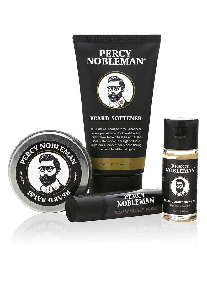 Percy Nobleman Beard Survival Kit A Beard Grooming Kit Containing A Scented Beard Oil Beard Balm Moustache Wax And A Beard Softener - Image 4