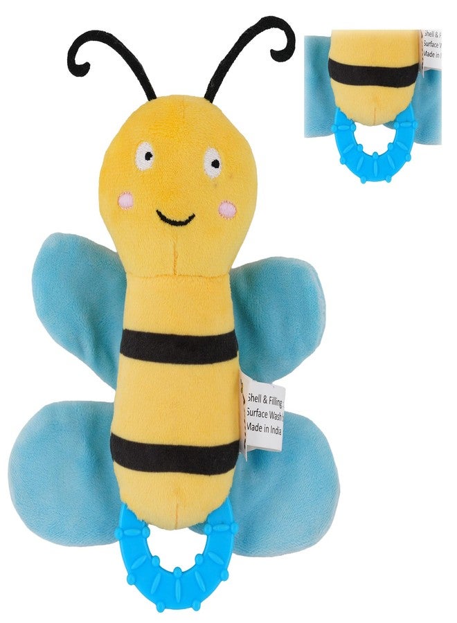 Nuluv Crinkly Bee Baby Toy, Soft Plush Crinkle Sound Toy for Kids, Bright Colors and Textures for Sensory Play, Lightweight Cuddly Bee for Babies Aged 3+ Months - Image 1