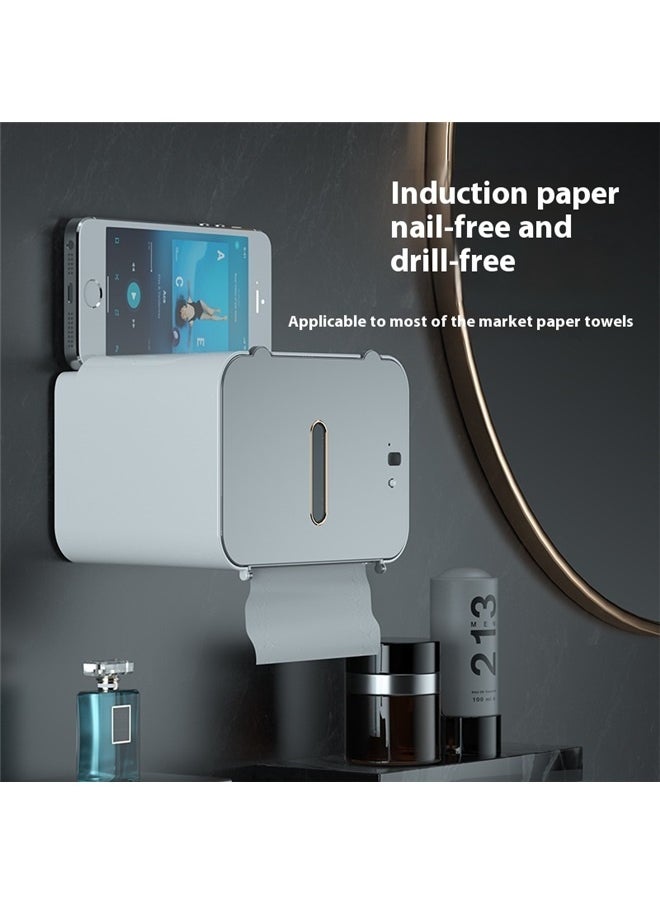 yongsheng Smart Touchless Toilet Paper Dispenser,  Paper Towel Dispenser, Automatic Paper Towel Dispenser  (Gray)  - Image 2