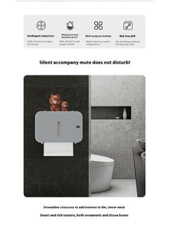 yongsheng Smart Touchless Toilet Paper Dispenser,  Paper Towel Dispenser, Automatic Paper Towel Dispenser  (Gray)  - Image 5