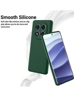 Wtech Xiaomi Redmi Note 14 Pro+ / Redmi Note 14 Pro Plus 5G 2024 Premium Soft Liquid Silicone Case Cover - Dark Green  - Image 4
