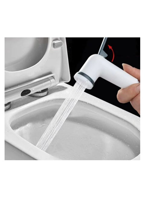 طقم رشاش شطاف بيديه للحمام - سهل التركيب، ضغط تنظيف ممتاز، صمام إغلاق/إيقاف قابل للتعديل - رشاش حمام محمول فاخر