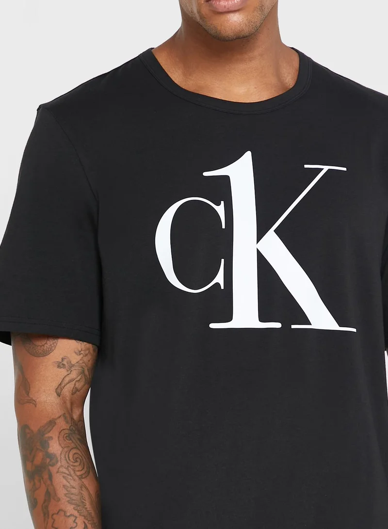 CALVIN KLEIN Logo Crew Neck T-Shirt