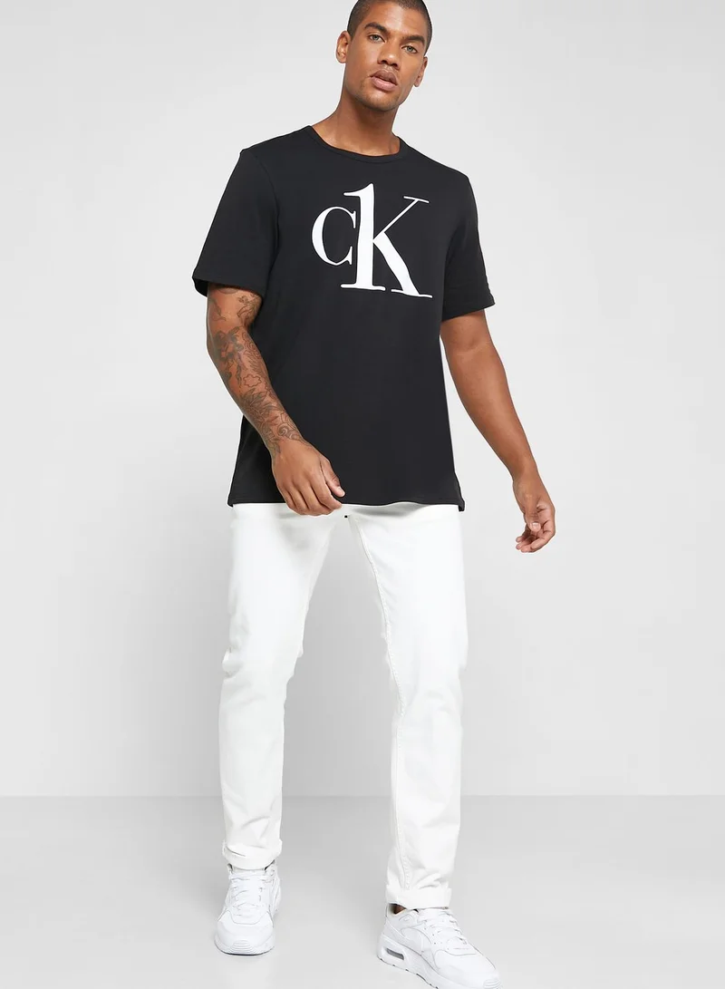 CALVIN KLEIN Logo Crew Neck T-Shirt