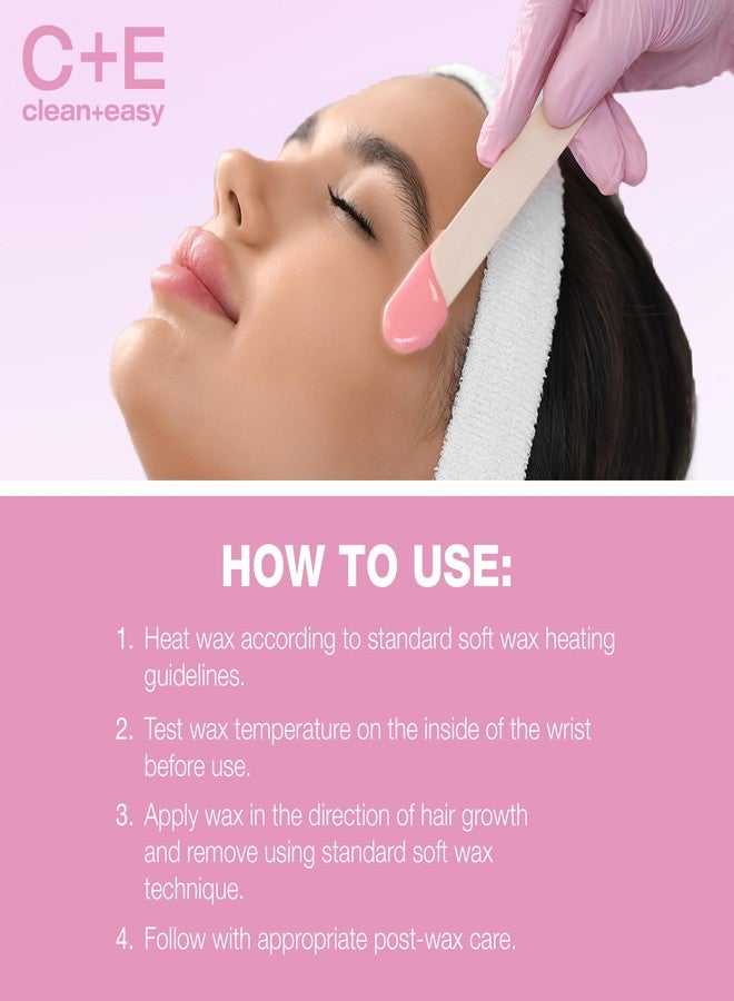 Clean + Easy Lavender + Lemongrass All Purpose Soft Wax – Calming Aromatherapy Hair Removal for Face & Body, At-Home Waxing, 14 oz - Image 5
